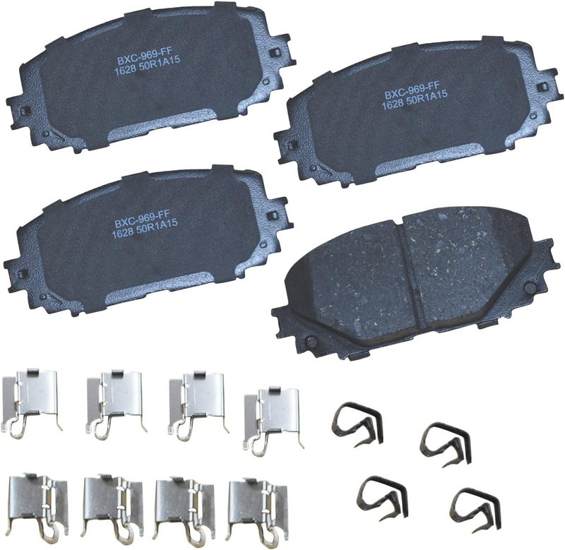 Bendix وسادات فرامل سيراميك SBC1628 الممتازة لسيارة تويوتا يارس 2019-2012 - Image 1